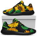 Sunflower Pattern Print Walking Shoes