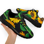 Sunflower Pattern Print Sport Shoes GearFrost