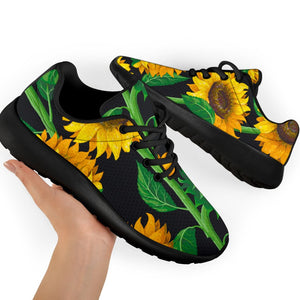 Sunflower Pattern Print Sport Shoes GearFrost