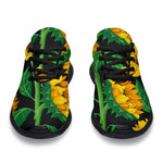 Sunflower Pattern Print Sport Shoes GearFrost