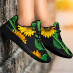 Sunflower Pattern Print Sport Shoes GearFrost