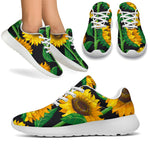 Sunflower Pattern Print Sport Shoes GearFrost