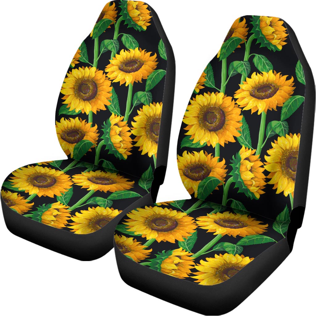 Sunflower Pattern Print Universal Fit Car Seat Covers