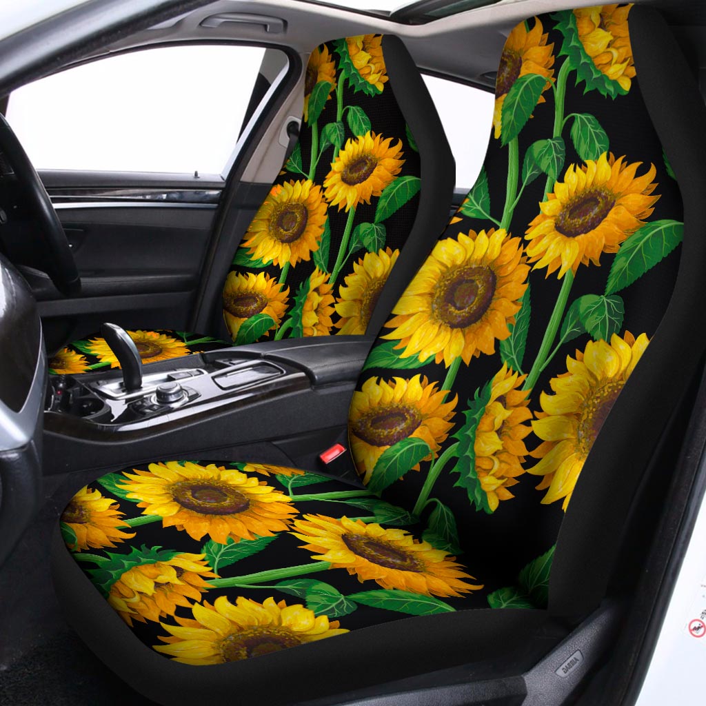 Sunflower Pattern Print Universal Fit Car Seat Covers