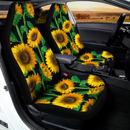Sunflower Pattern Print Universal Fit Car Seat Covers