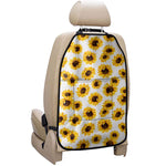 Sunflower Polka Dot Pattern Print Car Seat Organizers