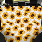 Sunflower Polka Dot Pattern Print Pet Car Back Seat Cover