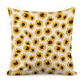 Sunflower Polka Dot Pattern Print Pillow Cover