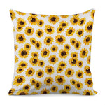 Sunflower Polka Dot Pattern Print Pillow Cover