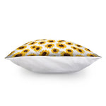 Sunflower Polka Dot Pattern Print Pillow Cover