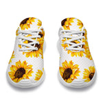 Sunflower Polka Dot Pattern Print Sport Shoes GearFrost