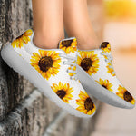 Sunflower Polka Dot Pattern Print Sport Shoes GearFrost