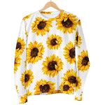 Sunflower Polka Dot Pattern Print Women's Crewneck Sweatshirt GearFrost