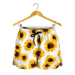 Sunflower Polka Dot Pattern Print Women's Shorts