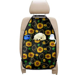 Sunflower Polygonal Pattern Print Car Seat Organizers