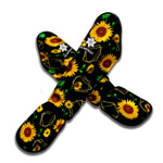 Sunflower Polygonal Pattern Print Muay Thai Shin Guard