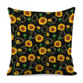 Sunflower Polygonal Pattern Print Pillow Cover