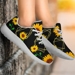 Sunflower Polygonal Pattern Print Sport Shoes GearFrost