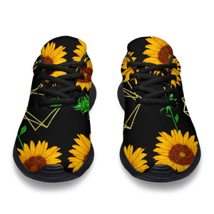 Sunflower Polygonal Pattern Print Sport Shoes GearFrost