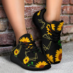 Sunflower Polygonal Pattern Print Sport Shoes GearFrost