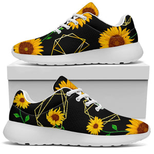 Sunflower Polygonal Pattern Print Sport Shoes GearFrost