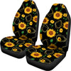 Sunflower Polygonal Pattern Print Universal Fit Car Seat Covers