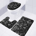 Sunflower Seeds Print 3 Piece Bath Mat Set