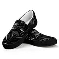 Sunflower Seeds Print Black Slip On Sneakers