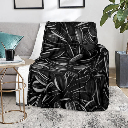 Sunflower Seeds Print Blanket