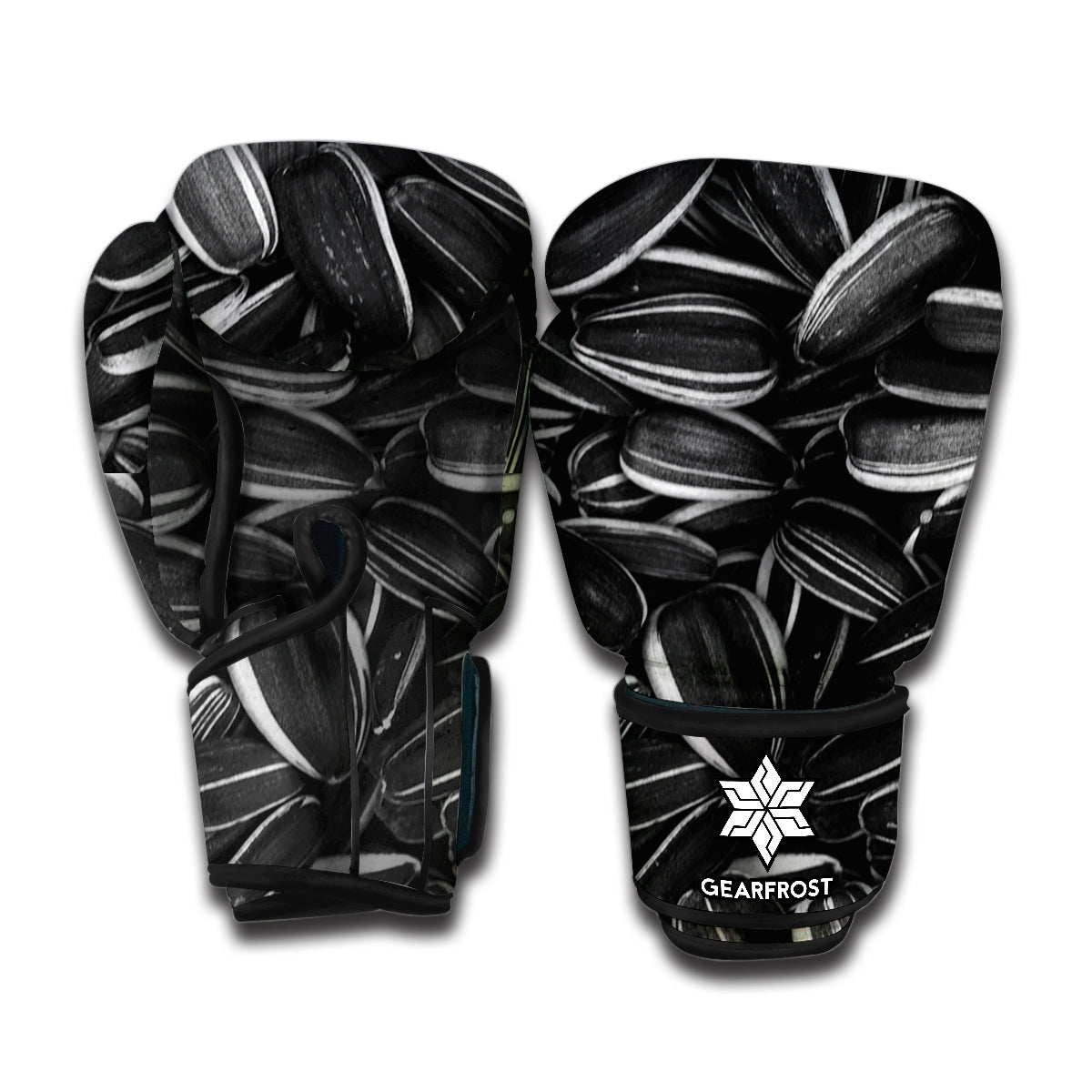 Sunflower Seeds Print Boxing Gloves
