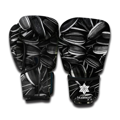 Sunflower Seeds Print Boxing Gloves