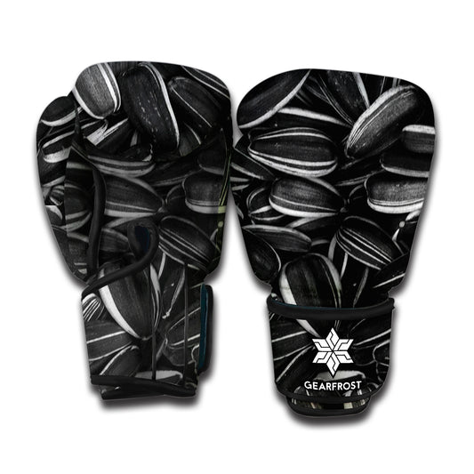 Sunflower Seeds Print Boxing Gloves