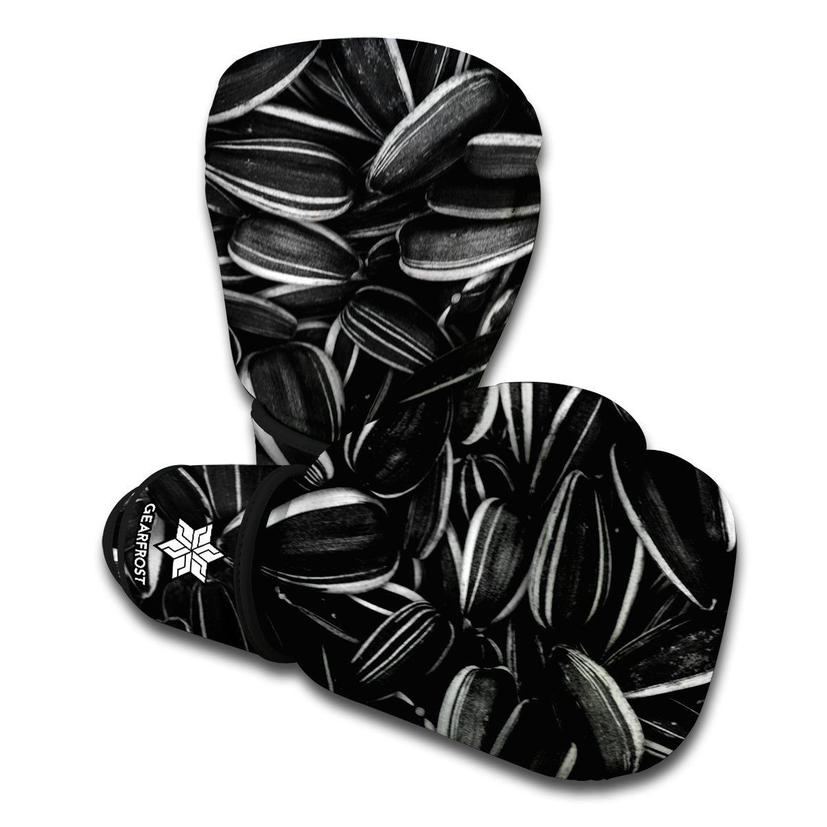 Sunflower Seeds Print Boxing Gloves