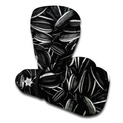 Sunflower Seeds Print Boxing Gloves