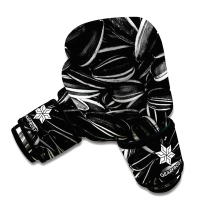 Sunflower Seeds Print Boxing Gloves