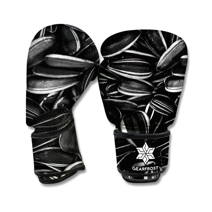 Sunflower Seeds Print Boxing Gloves