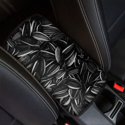 Sunflower Seeds Print Car Center Console Cover