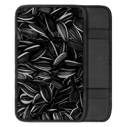 Sunflower Seeds Print Car Center Console Cover