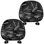 Sunflower Seeds Print Car Headrest Covers