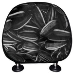 Sunflower Seeds Print Car Headrest Covers