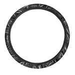 Sunflower Seeds Print Car Steering Wheel Cover