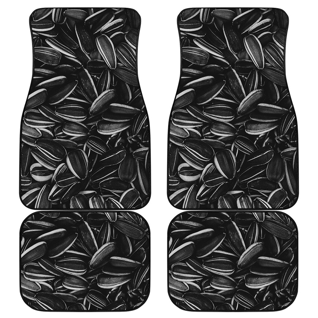 Sunflower Seeds Print Front and Back Car Floor Mats