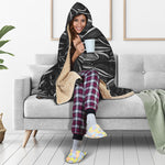 Sunflower Seeds Print Hooded Blanket
