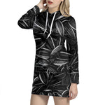 Sunflower Seeds Print Hoodie Dress
