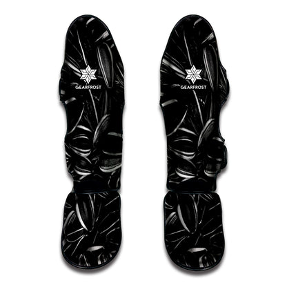 Sunflower Seeds Print Muay Thai Shin Guard