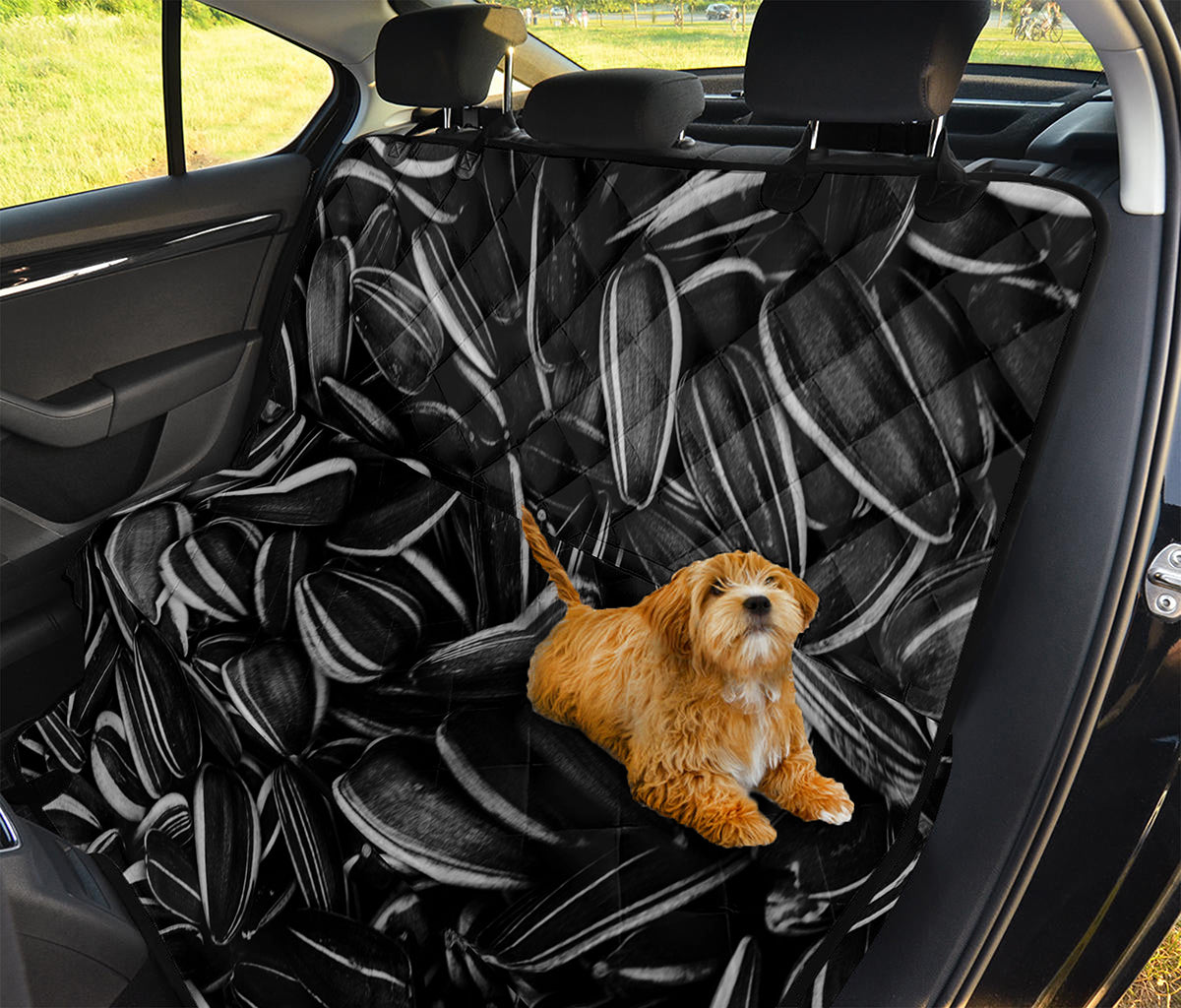 Sunflower Seeds Print Pet Car Back Seat Cover