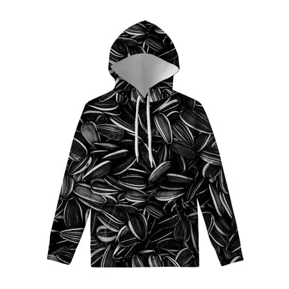 Sunflower Seeds Print Pullover Hoodie