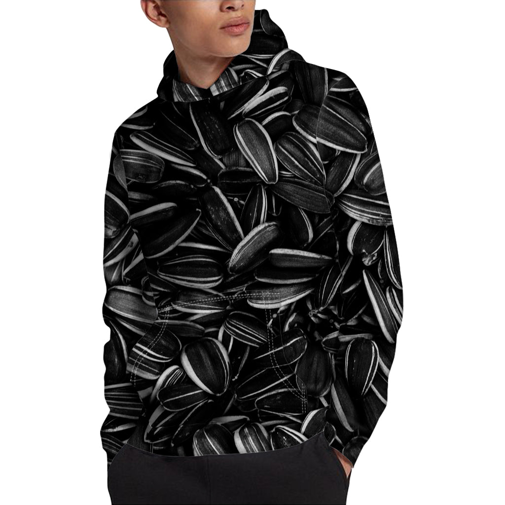 Sunflower Seeds Print Pullover Hoodie