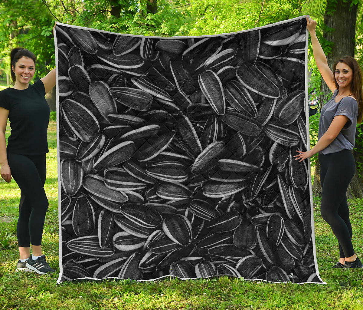 Sunflower Seeds Print Quilt