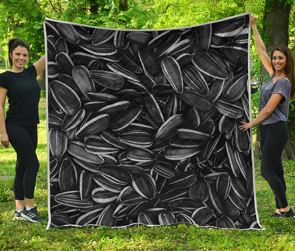 Sunflower Seeds Print Quilt